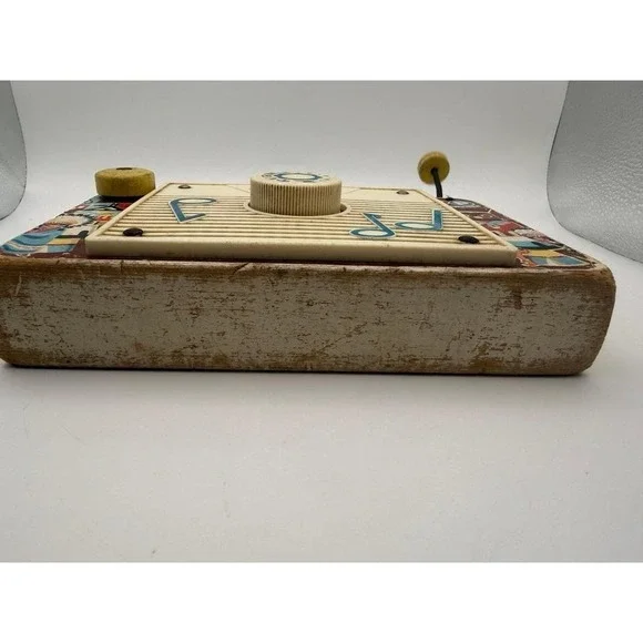 Vtg 1961 Fisher-Price FP MUSIC BOX TV RADIO Ten Little Indians -Not working - Picture 6 of 6
